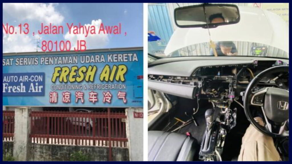 fresh air conditioning and refrigeration car aircond jalan yahya awal