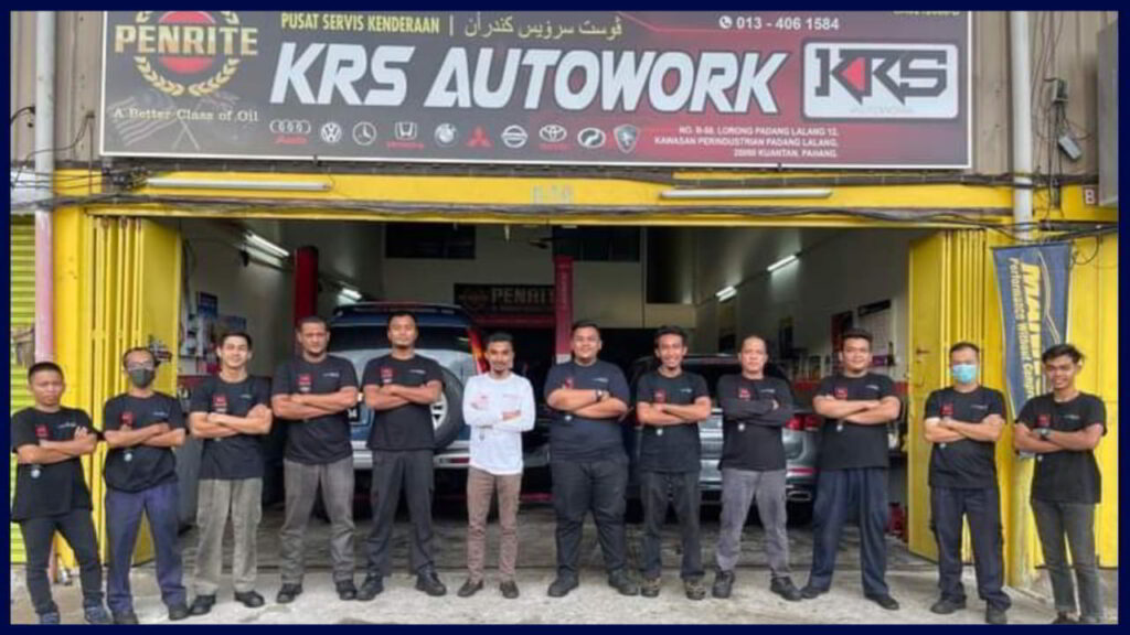 krs auto work pusat servis and bengkel membaiki kenderaan