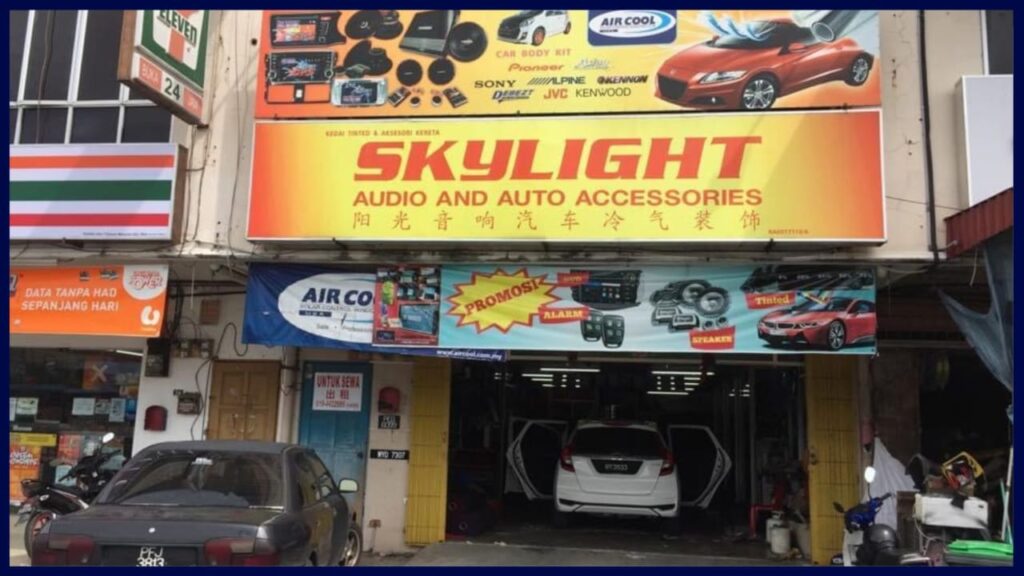 kedai alat ganti kereta perlis skylight audio and auto accessories