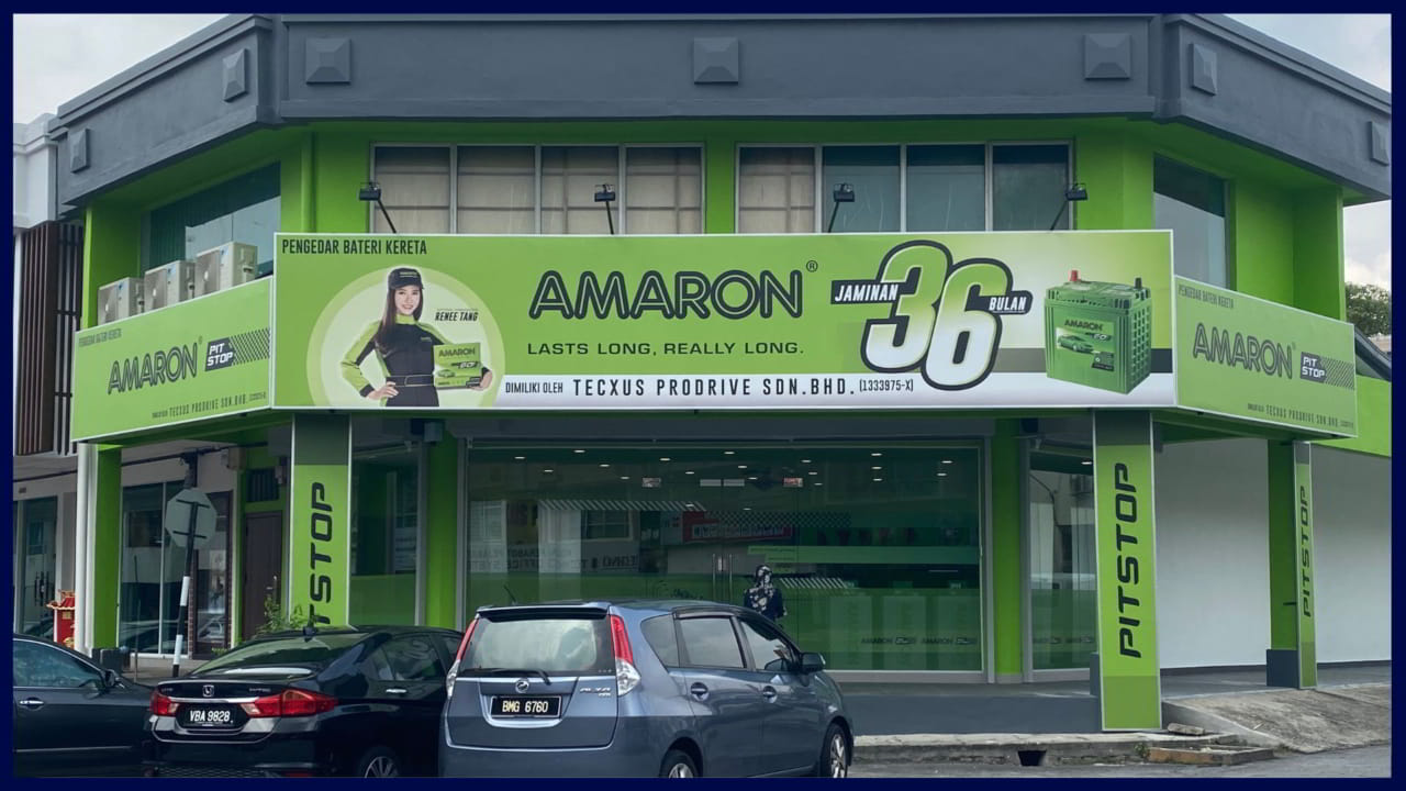 tecxus prodrive amaron car bateri sales & service center puchong 汽车电池服务中心