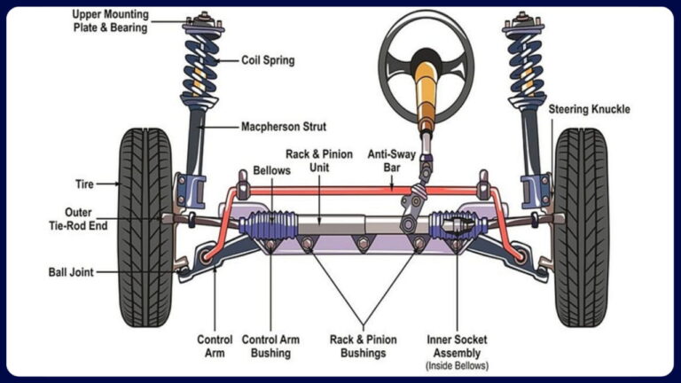 free play berlebihan pada steering kereta