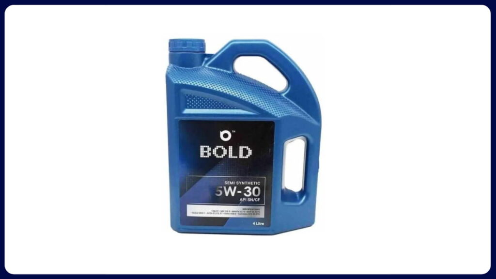 bold semi synthetic sn 5w-30 engine oil lubricant