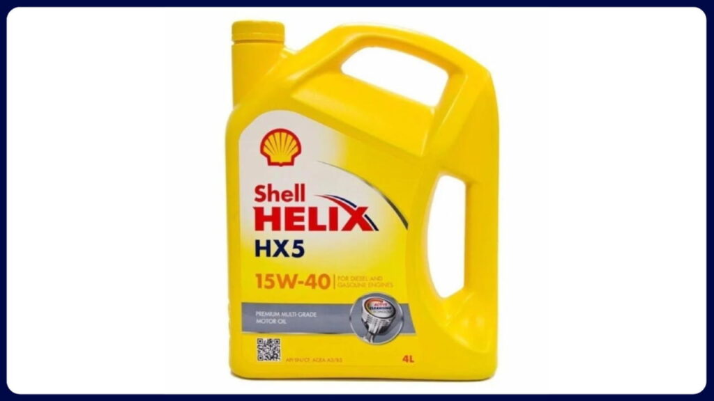 minyak hitam kereta terbaik shell helix hx5 15w40 engine oil