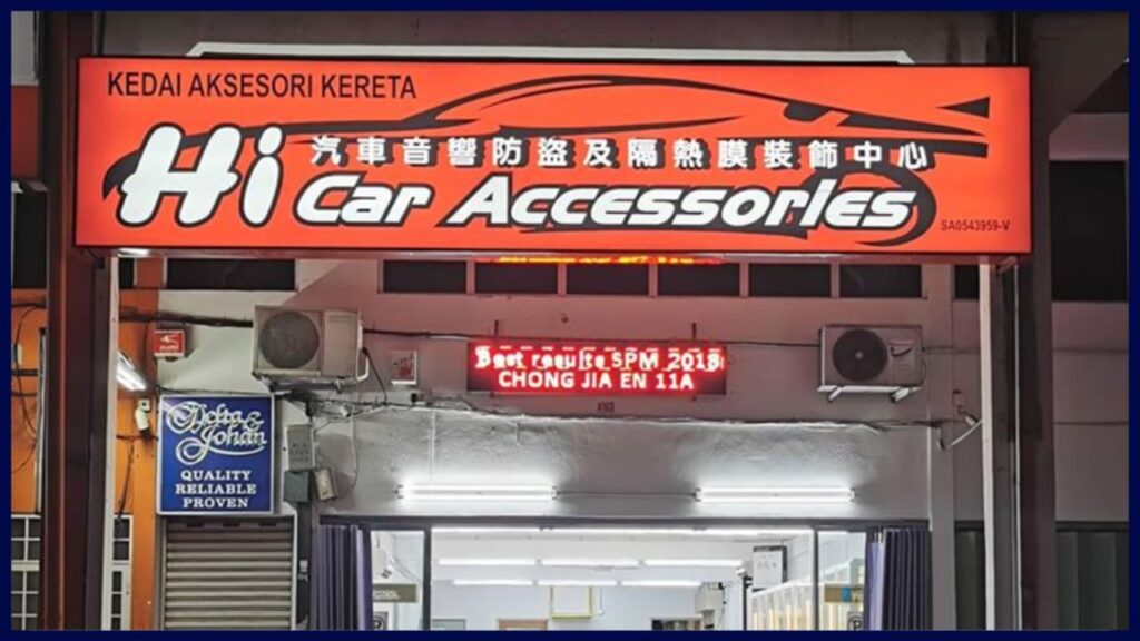 kedai aksesori kereta klang hi car accessories