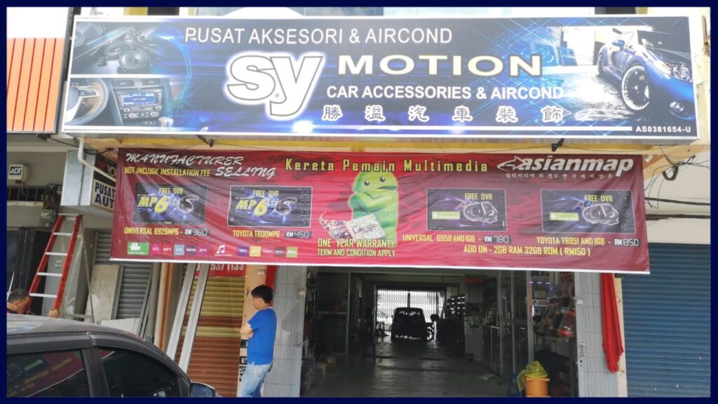 sy motion car accessories & aircond